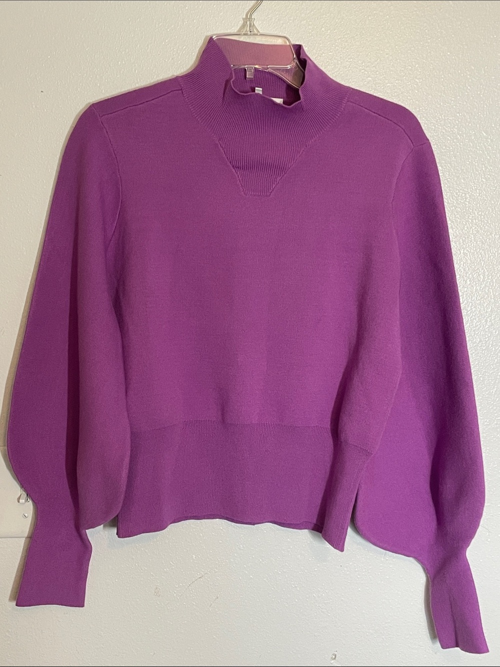 Just Female Purple Funnel Neck Sweater